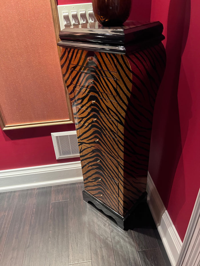 Tiger Print Narrow Chest of Drawers