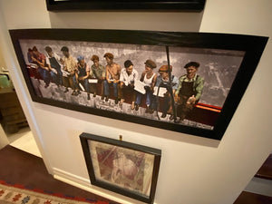 Charles Ebbets Workers Lunch ATOP Skyscraper Rockefeller in Color, Wall Art