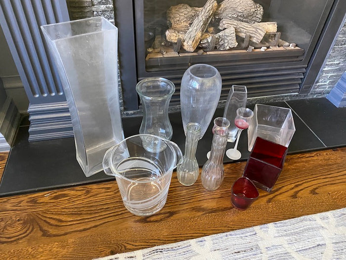 Glass Vase Lot