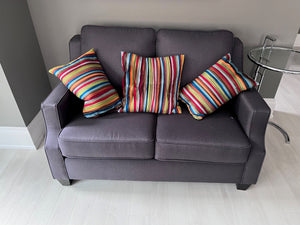 Decor-Rest Dark Grey Love Seat