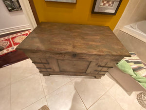 Bassett Furniture Wood Trunk