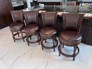 4 Ashley Furniture North Shore Counter Height Bar Stools