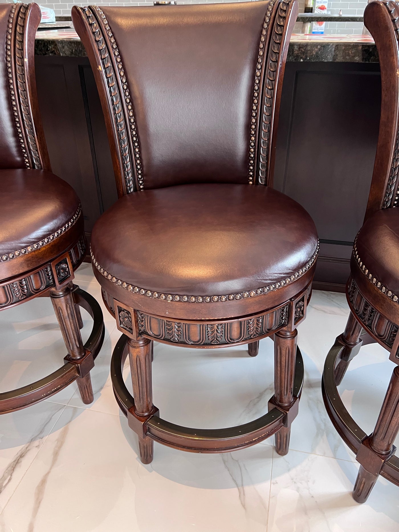 4 Ashley Furniture North Shore Counter Height Bar Stools – Sell My ...