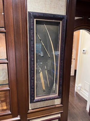 Bow and Arrow Shadow Box Frame from Namibia