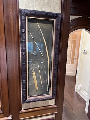 Bow and Arrow Shadow Box Frame from Namibia