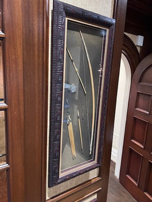 Bow and Arrow Shadow Box Frame from Namibia