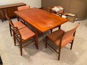 MCM Teak Dining Table + 6 Chairs- Made in Denmark