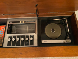 Vintage Philips Custom F.M. Stereophonic High Fidelity Stereo Console