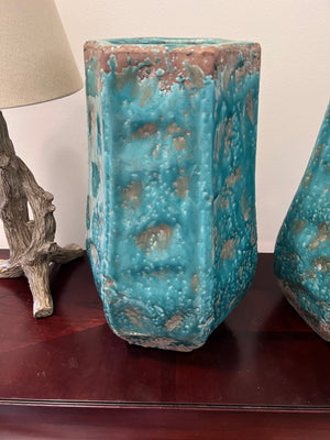 2 Urban Barn Turquoise Vases ($64 Retail)