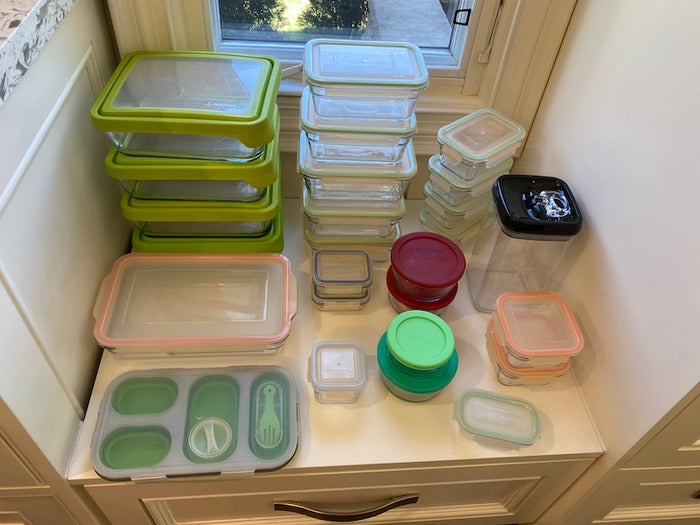 Glass Tupperware Lot