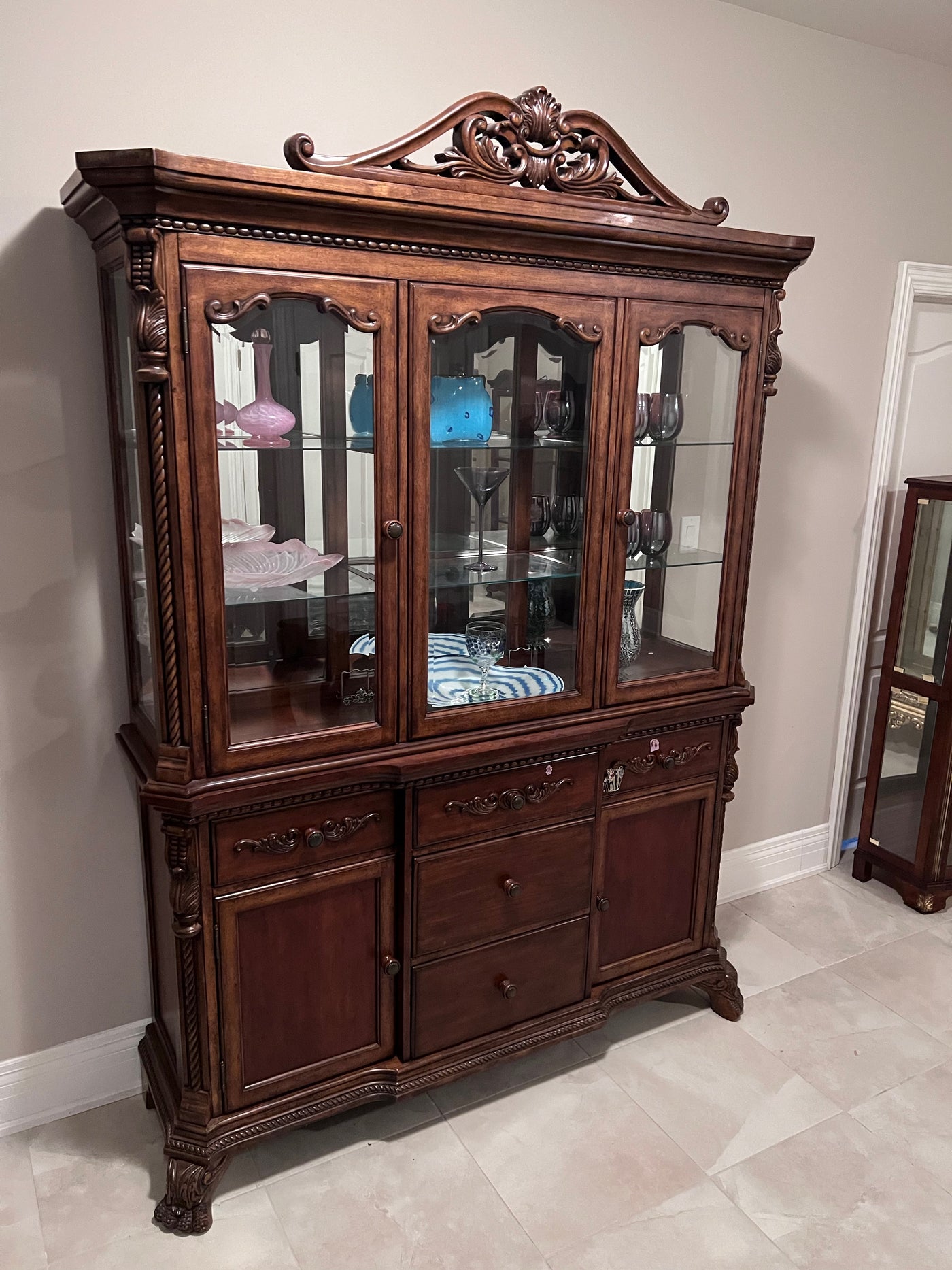 Ashley Furniture China Cabinet- D634-81 – Sell My Stuff Canada - Canada ...