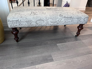 Bombay Company White Scripture Bench