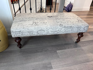 Bombay Company White Scripture Bench