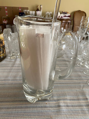 Krosno Poland Glass Martini Pitcher