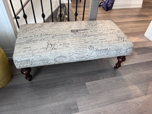 Bombay Company White Scripture Bench