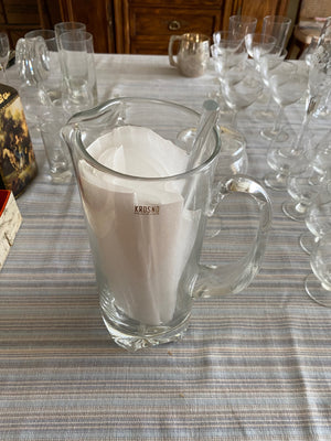 Krosno Poland Glass Martini Pitcher