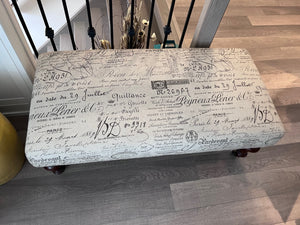 Bombay Company White Scripture Bench