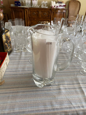 Krosno Poland Glass Martini Pitcher