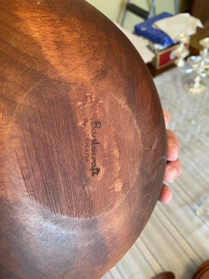 Mid Century Modern Baribocraft, 7 Piece Wood Maple Salad Bowl Set