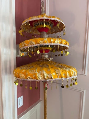 Authentic Temple Umbrella from Bali- 6.3ft