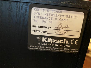 Klipsch KSF 8.5 BLACK Floor Speakers
