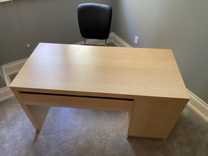 IKEA Desk + Computer Chair
