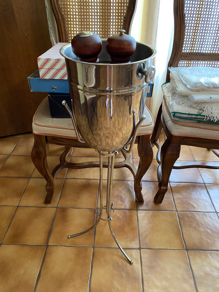 Silver Plate Wine Cooler on Stand