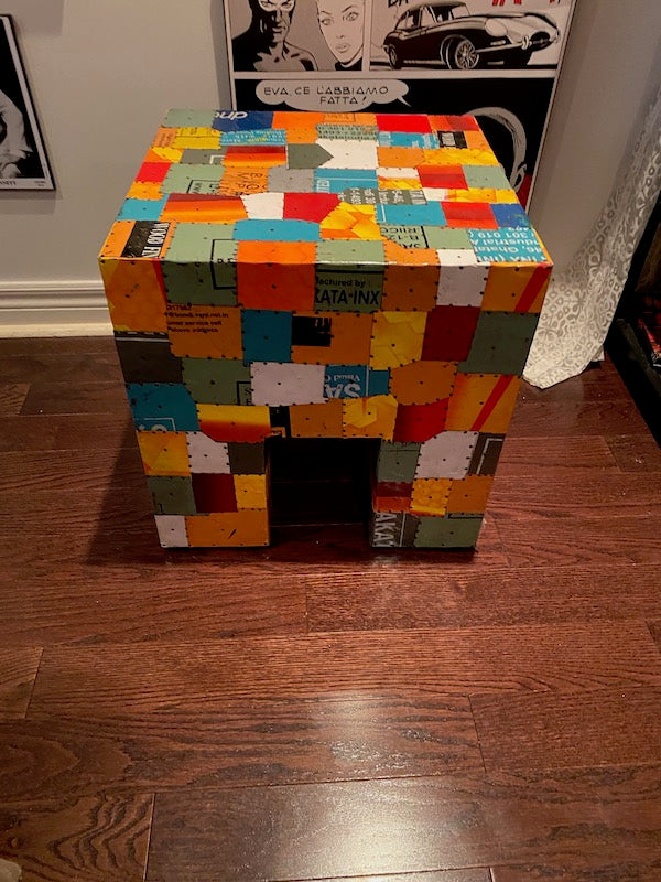 HomeSense Multi Colour Low Accent Table (RETAIL- $229.99)