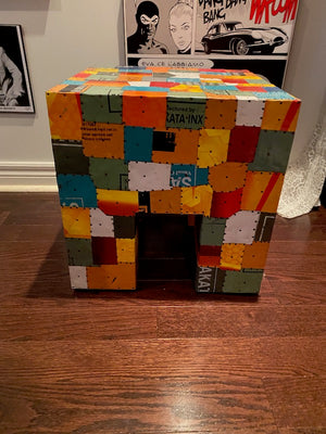 HomeSense Multi Colour Low Accent Table (RETAIL- $229.99)