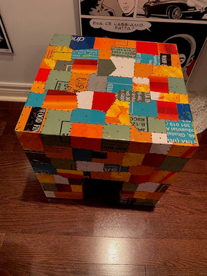 HomeSense Multi Colour Low Accent Table (RETAIL- $229.99)