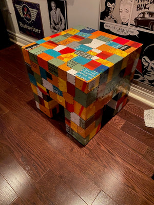 HomeSense Multi Colour Low Accent Table (RETAIL- $229.99)