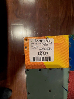 HomeSense Multi Colour Low Accent Table (RETAIL- $229.99)