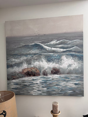 Print- Waves Crashing