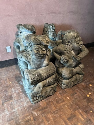 4 'Music Group' Concrete Statues Imported from Bali (*Originally $2,000+)
