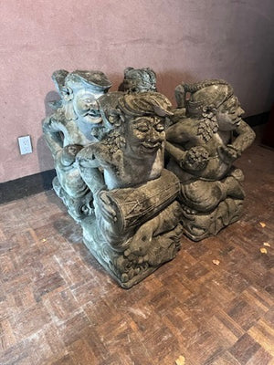 4 'Music Group' Concrete Statues Imported from Bali (*Originally $2,000+)