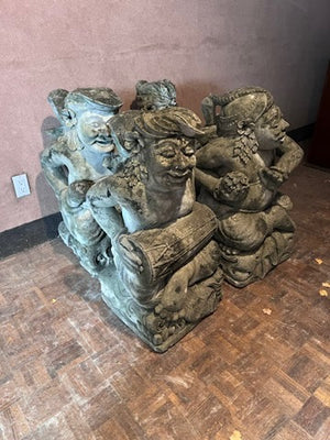4 'Music Group' Concrete Statues Imported from Bali (*Originally $2,000+)