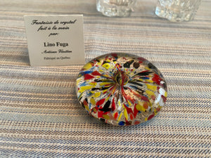 Signed Glass Paperweight by Lino Fuga