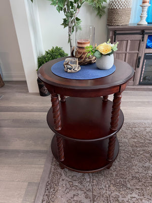 Pair of Bombay Company Side Tables, Twisted Legs