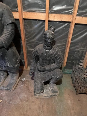 2 Terra Cotta Warrior Statues from Xian China- 4.6ft H