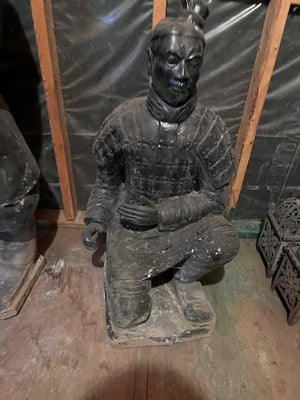 2 Terra Cotta Warrior Statues from Xian China- 4.6ft H
