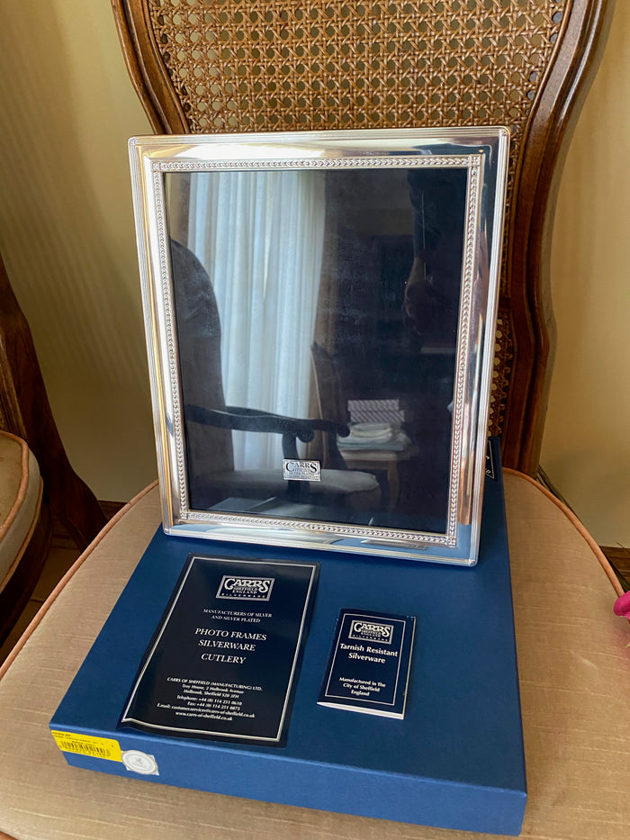Carrs Sheffield England Silver Plated Photo Frame