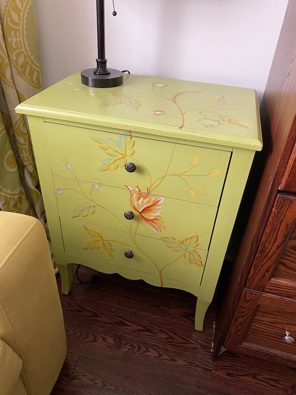 Heather Ann Creations Green Painted Side Table