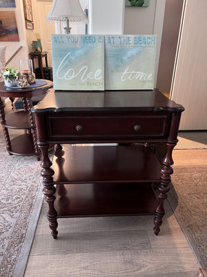 Bombay Company Rectangular Side Table, Twisted Legs