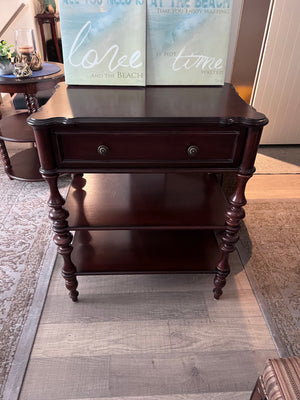 Bombay Company Rectangular Side Table, Twisted Legs