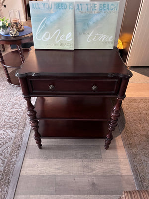 Bombay Company Rectangular Side Table, Twisted Legs