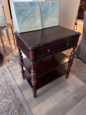 Bombay Company Rectangular Side Table, Twisted Legs