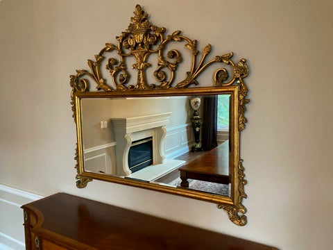 Ethan Allen Ornate Gold Frame Mirror