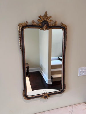 Antique Gold & Black Mirror