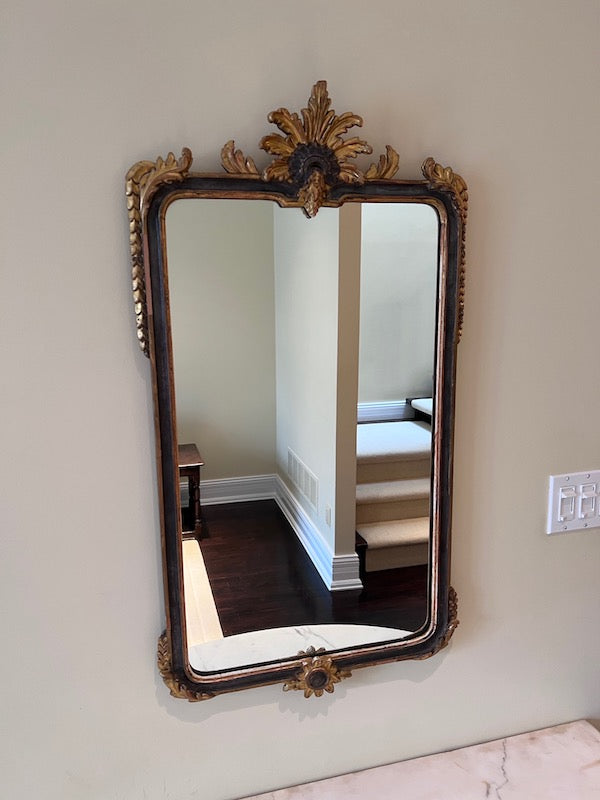 Antique Gold & Black Mirror