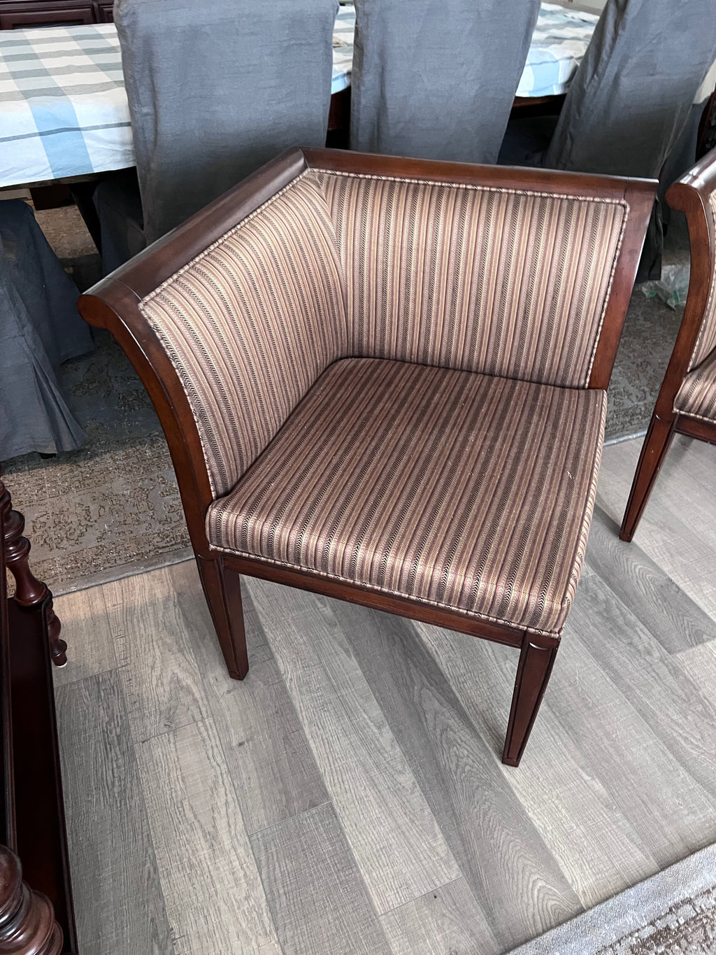 Pair of Bombay Company Square Chairs